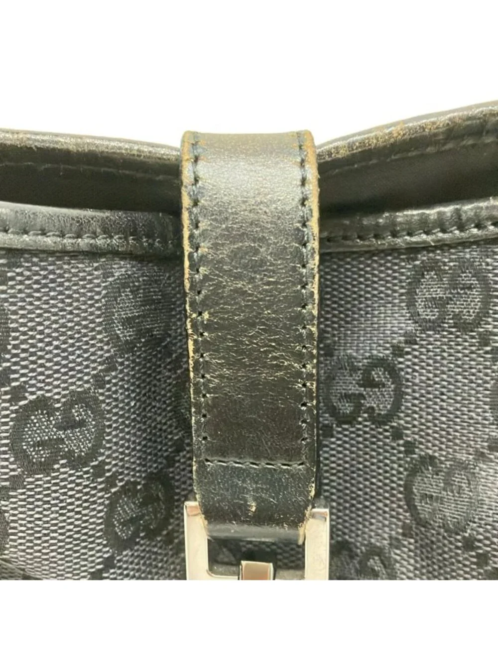 Gucci Shoulder Bag Jackie Black Leather